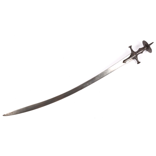 347 - An historically interesting Indian Tulwar, plain blade 32