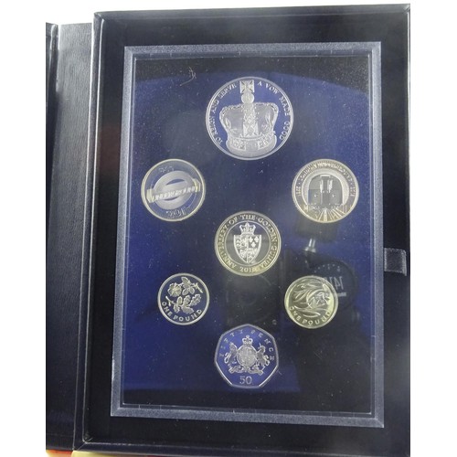 63 - UK coin sets etc: Proof 1998, £5 (Prince of Wales's 50th Birthday) to 1 penny, (10 coins), B Uncircu... 