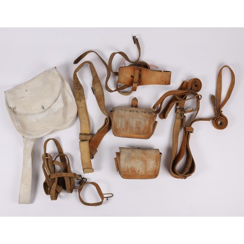 222 - A set of 1888 pattern Slade Wallace equipment, comprising waist belt with snake clasp, pair of pouch... 