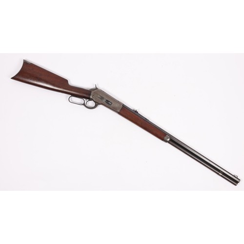 334 - A .40-82 W.C.F. Winchester Model 1886 full tube magazine rifle, 44½