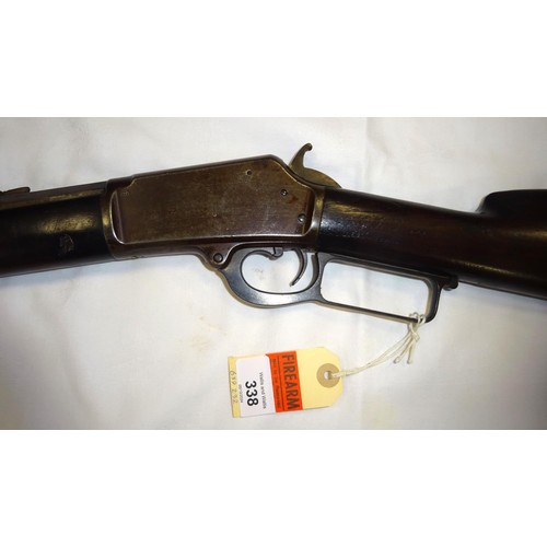 338 - ** A .44-40 WFC Marlin full tube magazine underlever rifle, number 26419, octagonal barrel 24