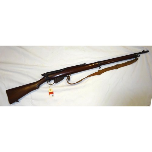 340 - ** A .303 Long Lee Enfield bolt action rifle, number FF612/119, by BSA Co, B'ham proved, with volley... 