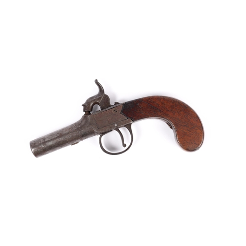 371 - A 50 bore percussion boxlock pocket pistol, 6