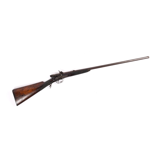 386 - A rare 60 bore Calisher & Terry breech loading percussion sporting rifle, number 252, 45