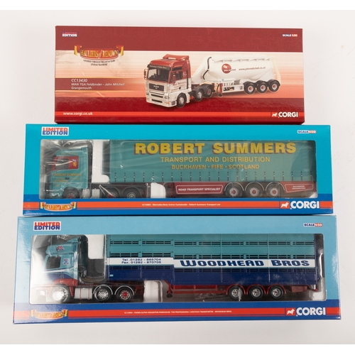 3 Corgi Limited Edition Haulers of Renown Series Trucks