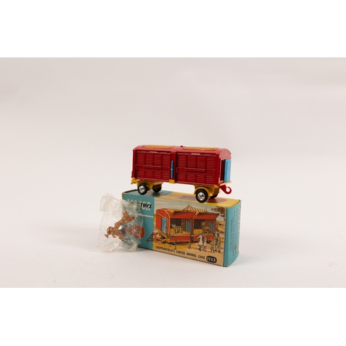 276 - Corgi Toys and Dinky Toys. 2x Corgi Major Chipperfield's Circus Animal Cage's (1123), with lions. 2x... 