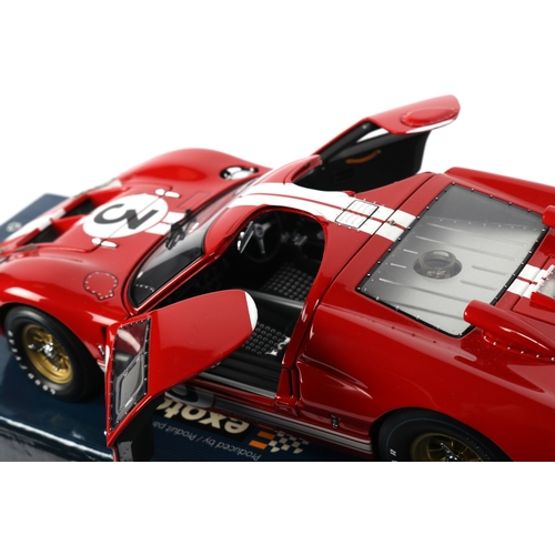 39 - A Racing Legends Series 'A Legendary American Classic' By Exoto 1:18 Scale Ford GT40. In red with wh... 