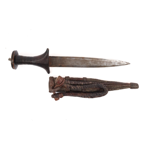 288 - A Nubian arm dagger, blade 9