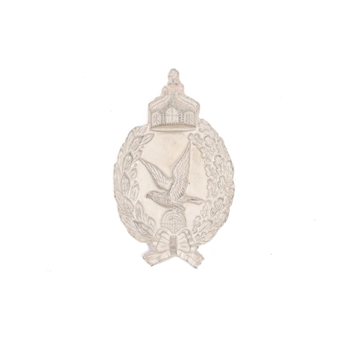 98 - WWI Imperial German Air Gunner's badge, die struck with matt silvered finish. VGC £80-120