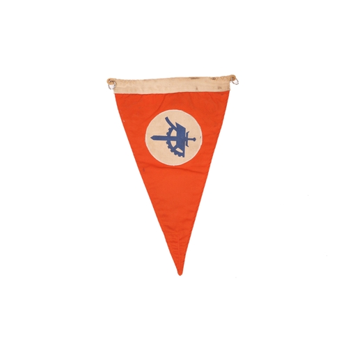 85 - A Third Reich Dutch N.S.B. vehicle pennant, 15