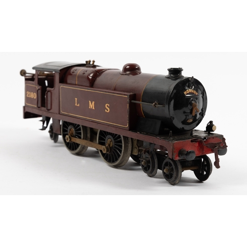 65 - A Hornby O gauge No.2 Special 4-4-2T Locomotive. A clockwork example of LMS 2180, in lined maroon li... 