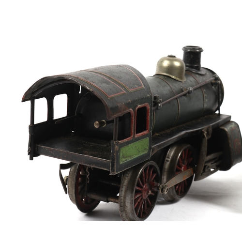 115 - 2 old German Gauge 1 Clockwork Locomotives for spares or repair. A rare K.B.N 0-4-0 Continental outl... 