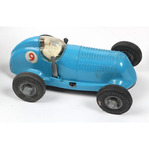 390 - 5 tinplate vehicles by various manufactures. ALTIN TURKMALI  racing car with wind up motor operated ... 