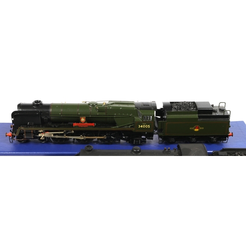 48 - 2 Kit-Built 'OO' gauge electric locomotives. A Crown Line Rebuilt West Country class 4-6-2 Tender Lo... 