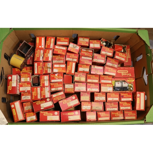 61 - A good quantity of Tri-ang OO Gauge Railway. Including many Freight Wagons including 4-Rocket Launch... 