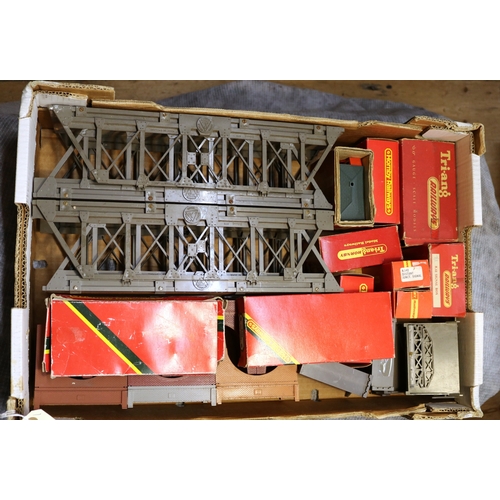 61 - A good quantity of Tri-ang OO Gauge Railway. Including many Freight Wagons including 4-Rocket Launch... 