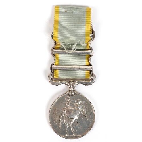 19 - Crimea medal 1854, 3 clasps Alma, Inkermann, Sebastopol (engraved 