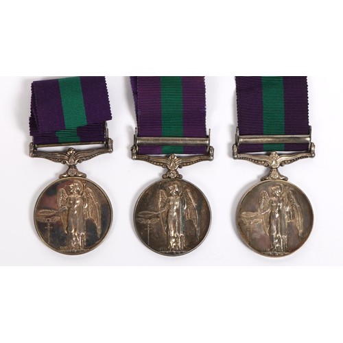 51 - GSM 1918, 1 clasp Palestine 1945-48 (FS D.N.W. Sabin (3030107) RAF), GVF, with cap badge; another, 1... 