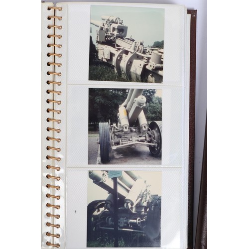 12 - Two albums containing several hundred coloured photographs of German and Allied military vehicles, t... 