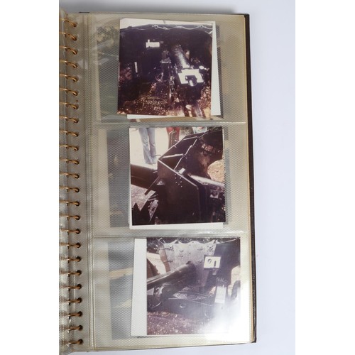 12 - Two albums containing several hundred coloured photographs of German and Allied military vehicles, t... 