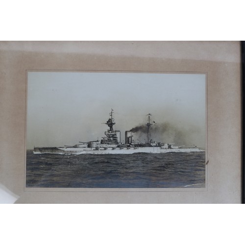 9 - A contemporary photograph of a WWI or earlier battleship or cruiser, 11