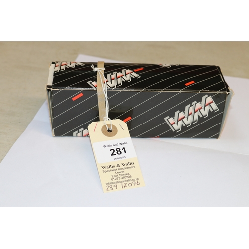 281 - A Western Models 1958 Lister Jaguar (WRK 45). In green with yellow racing stripe, RN28, fitted with ... 