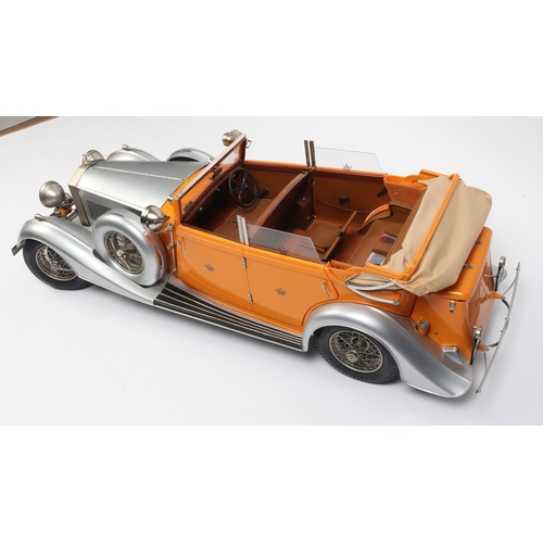 287 - A large 1:8 scale Pocher model of a 1934 Rolls Royce Torpedo Cabriolet Phantom II. This car was buil... 
