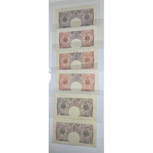 5 - 6x 10/- Catterns to O'Brien mainly very fine condition.