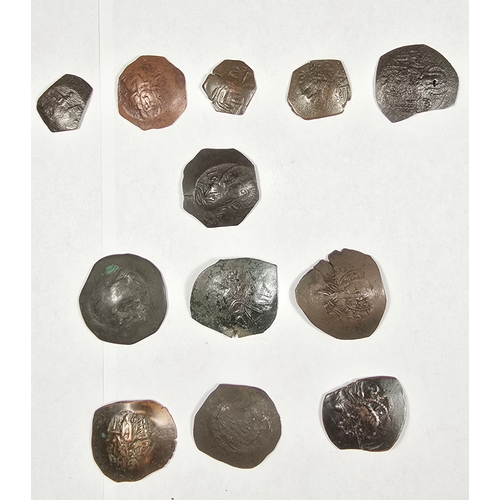 45 - Byzantine bronzes x12, fine to very fine condition.