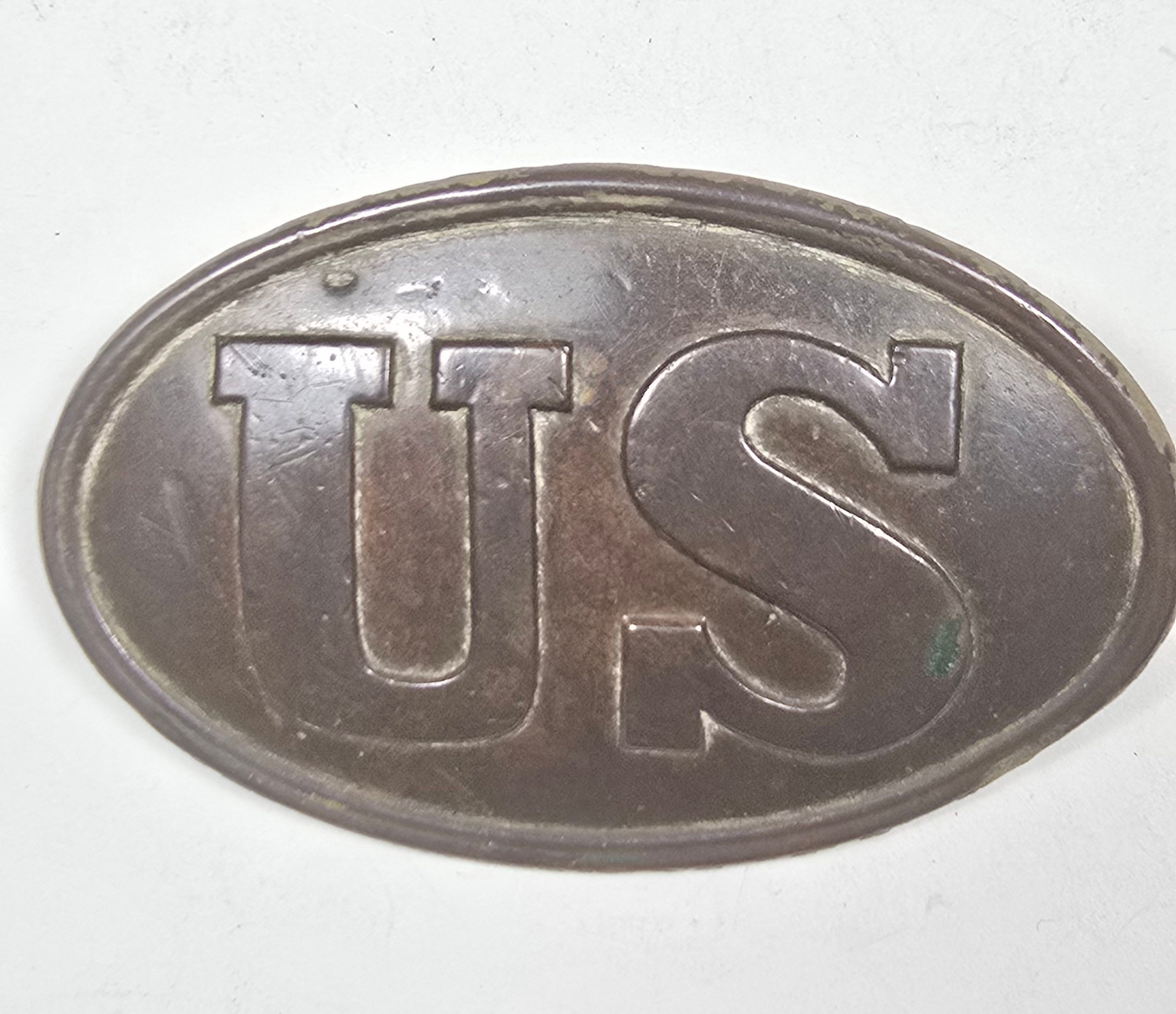 An excavated U.S. cartridge box plate in exceptionally good condition ...