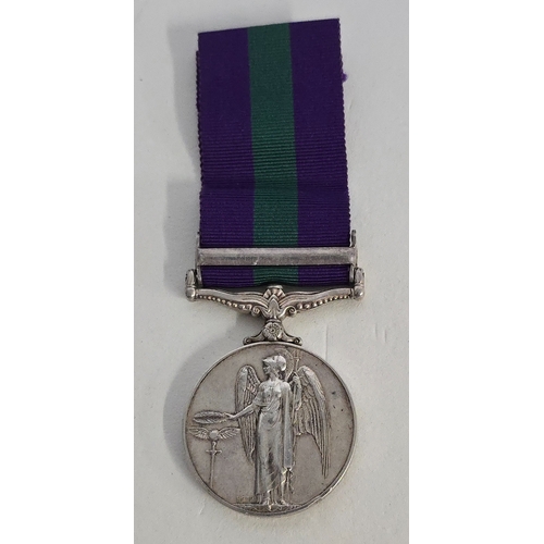 34 - G.S.M 1918, 1 clasp Cyprus E II TYPE (23249 Pte R.G.I fuller R. Norfolk, VF.