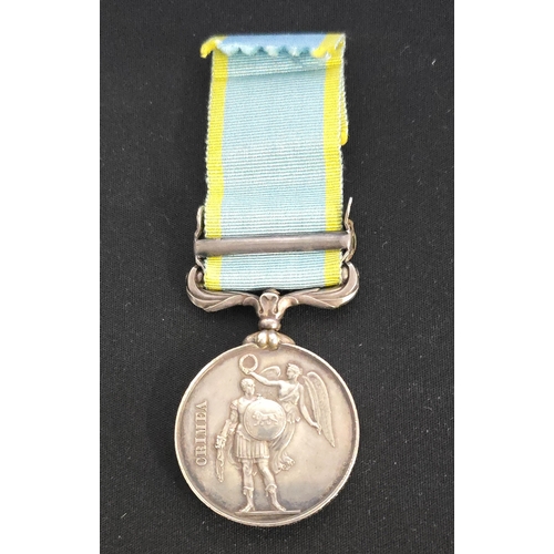 43 - Crimea 1854, 1 clasp sebastopol (nicely impressed G.Etheridge 90th Regt) VF.