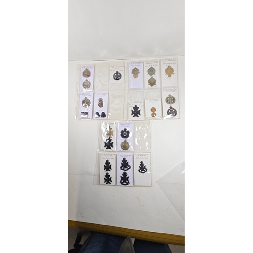 213 - 23 restrike cap badges of The London Regiment, including 3 varieties of The 17th Battalion, and 2nd ... 