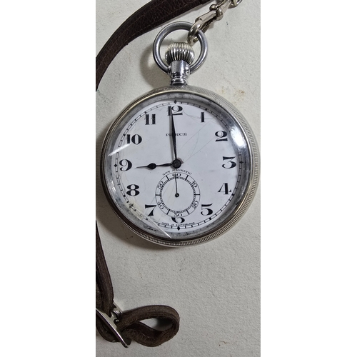 56 - A pocket watch by Pierce, the back engraved 