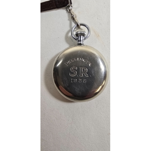 56 - A pocket watch by Pierce, the back engraved 