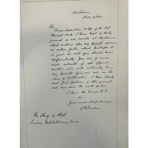 55 - General Gordon’s Last Journal’ a facsimile of the last six volumes of journals dispatched by General... 