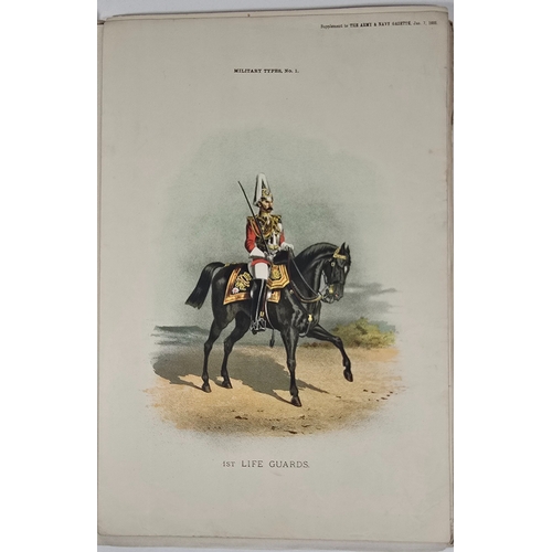 49 - Coloured prints comprising 31 ‘Military Types’ all British Cavalry Regiments from Supplements to the... 