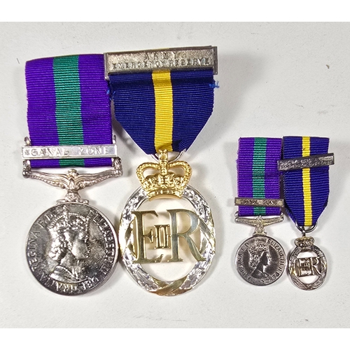243 - Pair, GSM with bar Canal Zone and Army Emergency Reserve Decoration dated 1967 to 2 Lt. A.C. Powers ... 