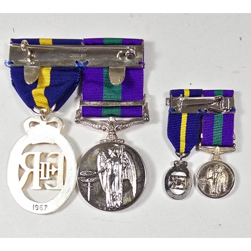 243 - Pair, GSM with bar Canal Zone and Army Emergency Reserve Decoration dated 1967 to 2 Lt. A.C. Powers ... 
