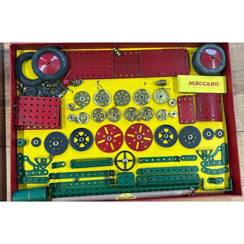 34 - A quantity of 1950's Meccano. Large set No.8 still tied onto the original backing card. Large Access... 