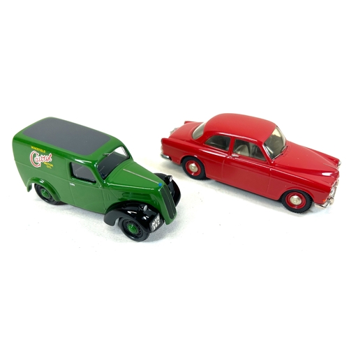 24 - 2 Somerville Models. 124. 1962 Volvo Amazon in red. Together with a Fordson 5CWT Van, 'Castrol'. Bot... 