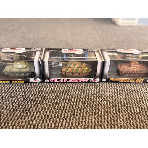 40 - 10 ULTIMATE ARMOUR 1:72 scale model tanks. to include, VK.45.02 (P)V, FLAKPANZER V 