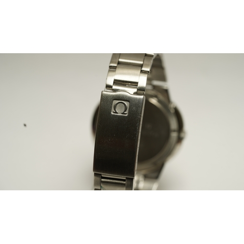 46 - Omega Geneve Dynamic automatic in steel. 41mm. Two tone blue and silver dial marked T Swiss Made T. ... 