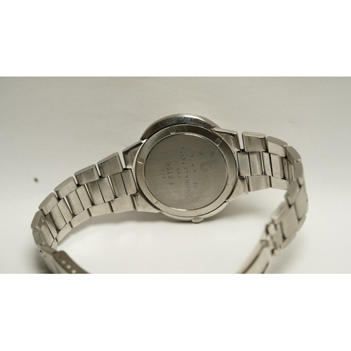 46 - Omega Geneve Dynamic automatic in steel. 41mm. Two tone blue and silver dial marked T Swiss Made T. ... 
