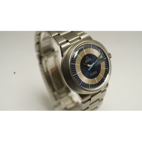 46 - Omega Geneve Dynamic automatic in steel. 41mm. Two tone blue and silver dial marked T Swiss Made T. ... 