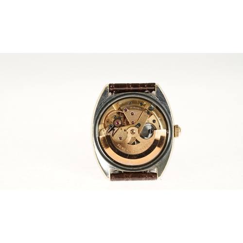 48 - Omega Constellation, gold capped. 35mm. Reference CD 168.019. Linen dial with gilt and onyx indices.... 