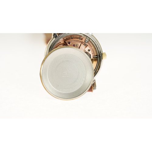 55 - Omega Constellation Chronometer, gold capped. 35mm. Reference 168.016. White dial with gilt indices,... 