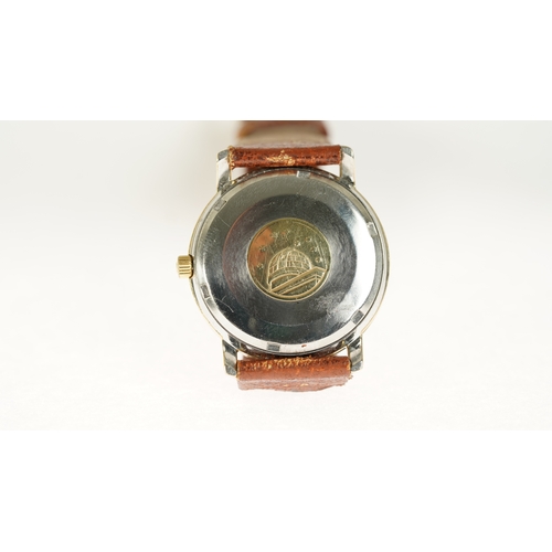 55 - Omega Constellation Chronometer, gold capped. 35mm. Reference 168.016. White dial with gilt indices,... 