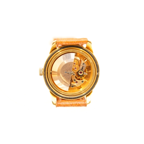 14 - Lemania Troy wristwatch in 18kt gold. 33mm. Gold coloured dial with applied gilt indices and Arabic ... 