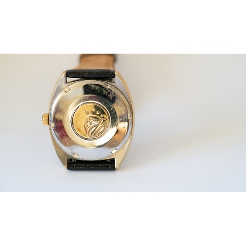 43 - Omega Constellation, gold capped. 35mm. Reference 168.029. Silver dial with gold indices, marked Aut... 